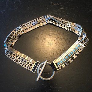 Suzi Roher silver & turquoise belt